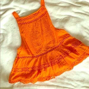 Free People Orange tank